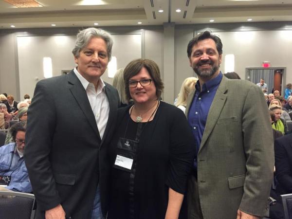 JWZ with author friends Lori Rader-Day and Allen Eskens