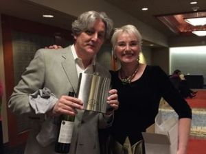 Left Coast Crime 2016. With Catriona McPherson and the "Ellie Stone" flask