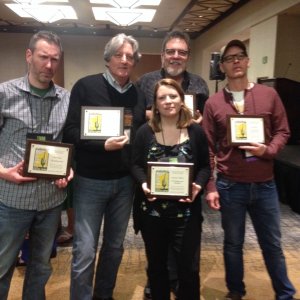 Left Coast Crime 2016. With fellow Lefty nominees Chris Holm, Susanna Calkins, Josh Stallings, and Lou Berney